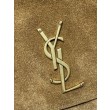 Borsa a tracolla YSL Saint Laurent Niki Besace marrone scamosciato 