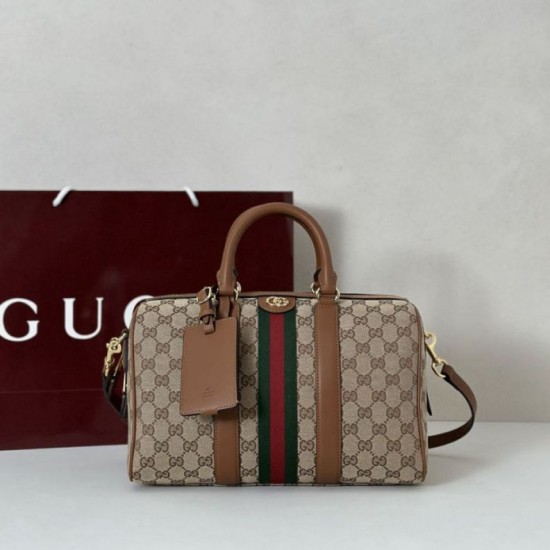 Borse Replica boston media Gucci Ophidia 857595 Marrone