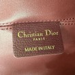 Borsa Dior Toujours Media/Grande pelle di vitello Macrocannage Borgogna
