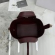 Borse Replica Alta Qualità Dior Toujours piccola in pelle di vitello Macrocannage bordeaux