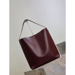Borse Replica Alta Qualità hobo YSL Saint Laurent Bold pelle liscia Marrone