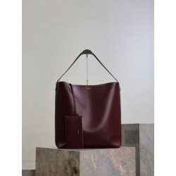 Borse Replica Alta Qualità hobo YSL Saint Laurent Bold pelle liscia Marrone