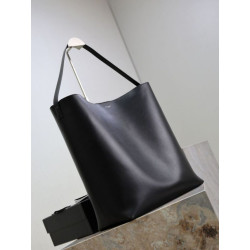 Borsa hobo YSL Saint Laurent Bold pelle liscia Nero