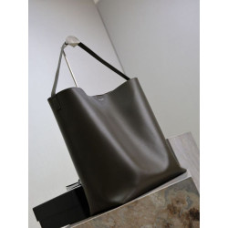 Borsa hobo YSL Saint Laurent Bold pelle liscia verde scuro