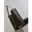 Borsa hobo YSL Saint Laurent Bold pelle liscia verde scuro Borsa hobo YSL Saint Laurent Bold pelle liscia verde scuro