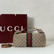 Borse Replica media Gucci Vanity con manico superiore 857799 Marrone
