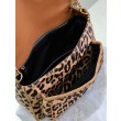 Borse Replica Niki Chain Flap Bag media YSL Saint Laurent con stampa leopardata