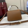 Borse Replica piccola con manico Gucci Siena 855536 Borgogna