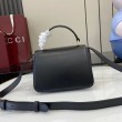 Borsa Replica 1:1 piccola con manico Gucci Siena 855536 Nero