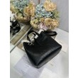 Borsa tote DiorAlps piccola/media Dior Toujours Vertical con impunture Macrocannage e finiture in lana nero
