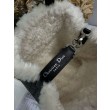 Borsa tote DiorAlps piccola/media Dior Toujours Vertical con impunture Macrocannage e finiture in lana nero
