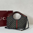Borsa Replica 1:1 tote piccola Gucci Giglio 860845 nera/bianca