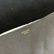 Borse Celine Halfmoon Soft Triomphe morbida pelle di agnello lucida Nera