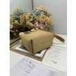 Borse tote DiorAlps piccola/media Dior Toujours Vertical con impunture Macrocannage e finiture in lana Albicocca