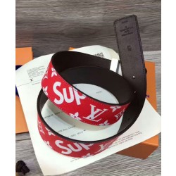 Cintura X Supreme con motivo monogram Rosso