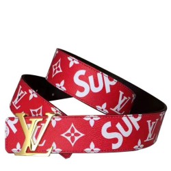 Cintura X Supreme con motivo monogram Rosso