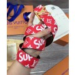 Cintura X Supreme con motivo monogram Rosso