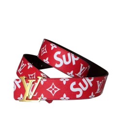Cintura X Supreme con motivo monogram Rosso