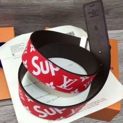 Cintura X Supreme con motivo monogram Rosso