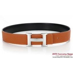 Hermes 50 millimetri originale Vitello Cintura in pelle HB116-8