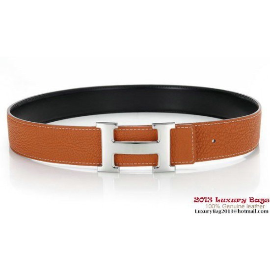 Hermes 50 millimetri originale Vitello Cintura in pelle HB116-8