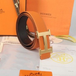 Replica perfette Qualità superiore replica Hermes ha importato la cintura HR1002 Arancione