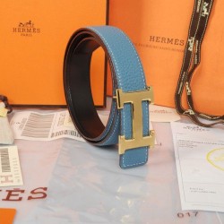 Replica perfette Hermes ha importato la cintura HR1002I Blu Light