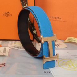Hermes Originali ha importato la cintura HR1002C Blu