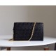 Borsa Lola in pelle di agnello trapuntata a quadri nera imitazioni perfette