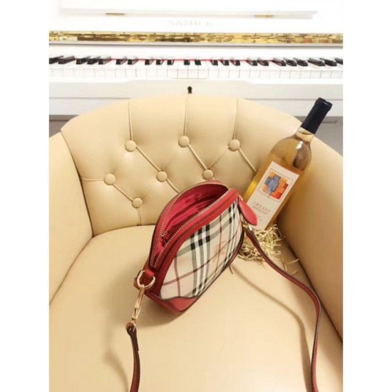 Borsa Mini Haymarket Check Shell rossa imitazioni perfette