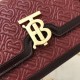 Replica 1:1 Borsa TB piccola in pelle di agnello con monogramma trapuntato rossa Outlet Borsa TB piccola in pelle di agnello con monogramma trapuntato rossa imitazioni perfette