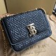 Replica 1:1 Borsa TB piccola in pelle di agnello con monogramma trapuntato nera Outlet Borsa TB piccola in pelle di agnello con monogramma trapuntato nera imitazioni perfette