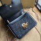 Replica 1:1 Borsa TB piccola in pelle di agnello con monogramma trapuntato nera Outlet Borsa TB piccola in pelle di agnello con monogramma trapuntato nera imitazioni perfette