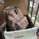 Replica 1:1 Zaino in nylon con motivo Vintage check marrone Outlet Zaino in nylon con motivo Vintage check marrone imitazioni perfette