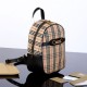 Zaino piccolo in nylon con motivo Vintage check marrone imitazioni perfette