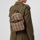 Zaino piccolo in nylon con motivo Vintage check marrone imitazioni perfette