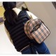 Zaino piccolo in nylon con motivo Vintage check marrone imitazioni perfette