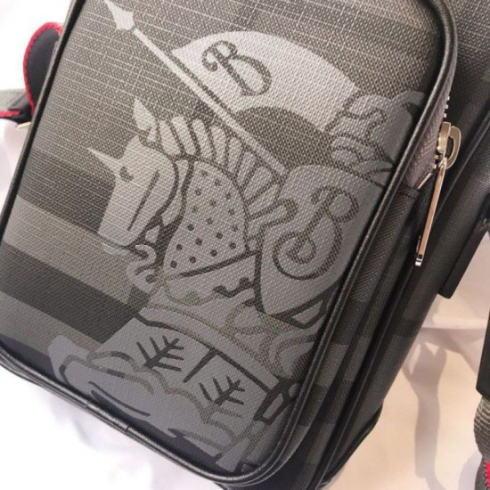 Replica Perfetta a tracolla Small London Check nera imitazioni perfette