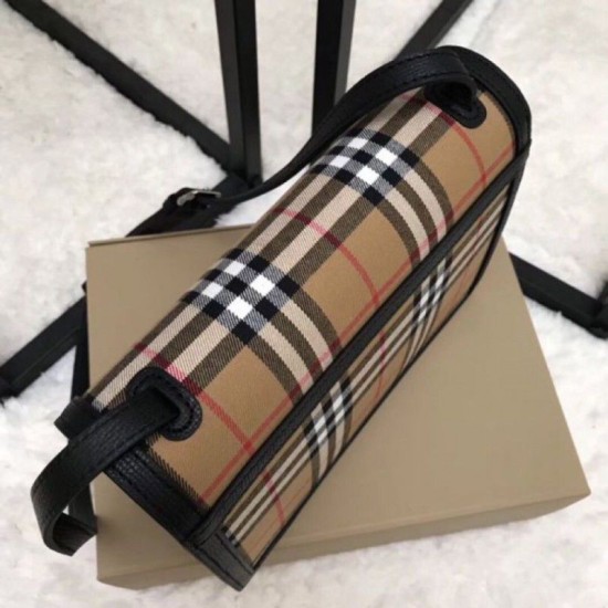 Borse Replica Alta Qualità a tracolla a quadri vintage nera imitazioni perfette