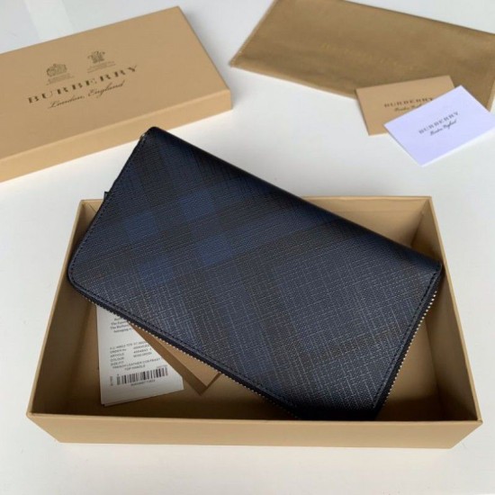 Portafoglio London a quadri da uomo blu imitazioni perfette