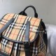 Replica 1:1 Zaino Medium Men con motivo Vintage check e banda con icona Outlet Zaino Medium Men con motivo Vintage check e banda con icona imitazioni perfette