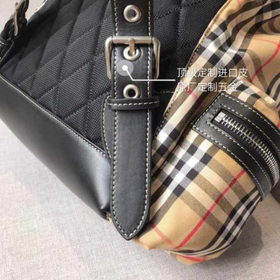 Replica 1:1 Zaino Medium Men con motivo Vintage check e banda con icona Outlet Zaino Medium Men con motivo Vintage check e banda con icona imitazioni perfette