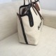 Borse Firmate Replica Horseferry tote in tela stampa logo Caffè imitazioni perfette