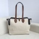 Borse Firmate Replica Horseferry tote in tela stampa logo Caffè imitazioni perfette