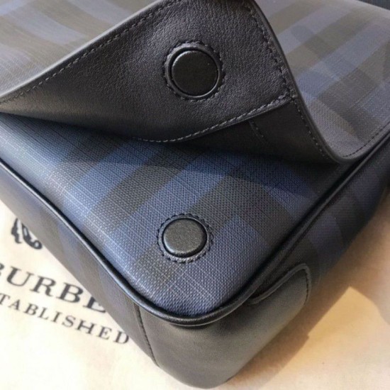 London Check Uomo Borsa a tracolla Messenger Blu imitazioni perfette