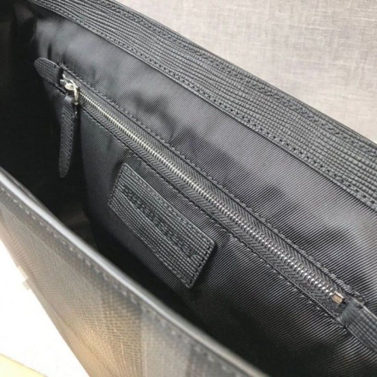 Borse Replica a tracolla da uomo London Check nera imitazioni perfette