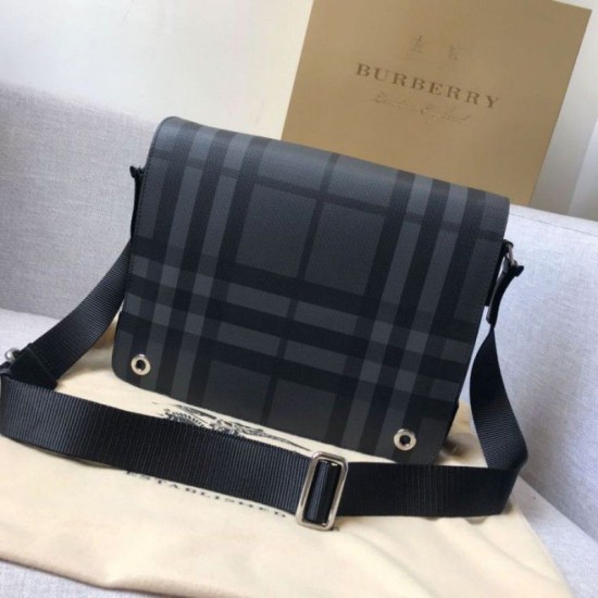 London Check Borse Firmate Replica a tracolla da uomo blu imitazioni perfette