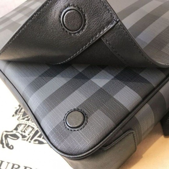 London Check Borse Firmate Replica a tracolla da uomo blu imitazioni perfette