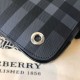 London Check Borse Firmate Replica a tracolla da uomo blu imitazioni perfette