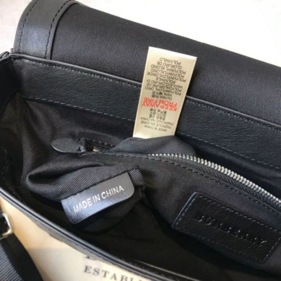 London Check Borse Firmate Replica a tracolla da uomo blu imitazioni perfette